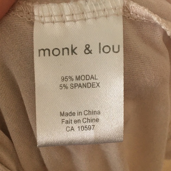 Monk & Lou Beige Top - Picture 5 of 5